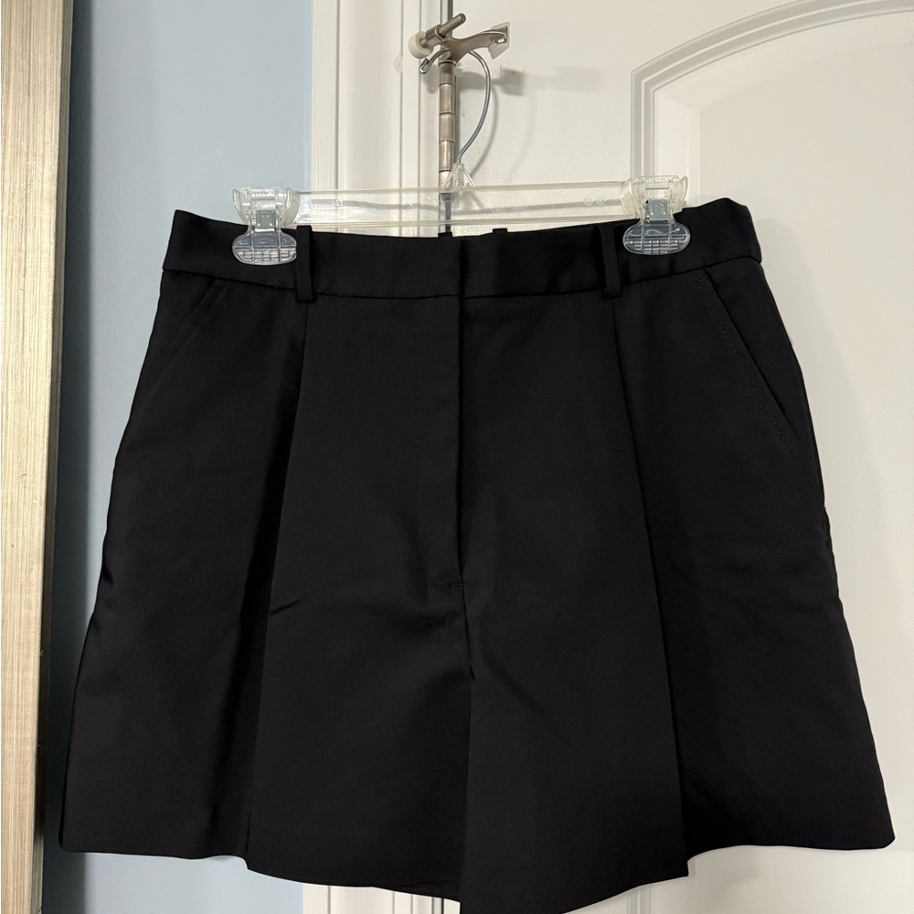 Zara Black Shorts High-Waisted Tailored